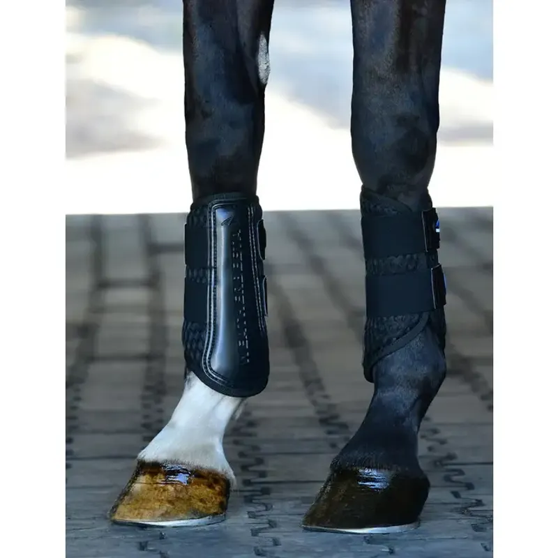 Weatherbeeta Tough-Tec Mesh Brushing Boots in Black-1