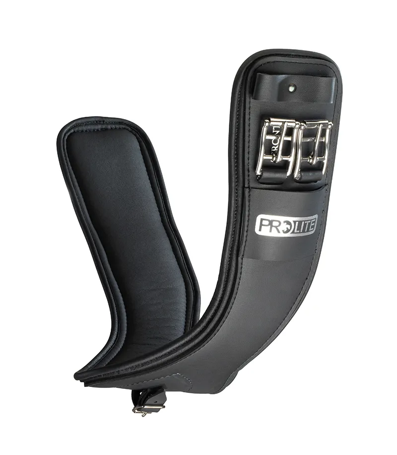 Prolite Performance Short Dressage Girth Narrow Gauge in Black