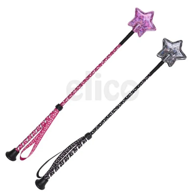 Elico Star Riding Whip Childrens in Black