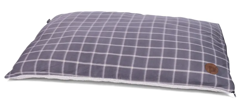 Petface Window Pane Dog Mattress in Grey