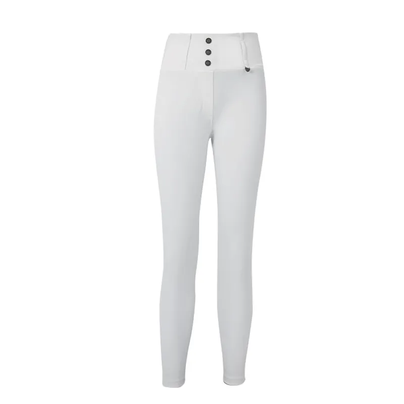 Woof Wear Competition Riding Tights Ladies in White-2
