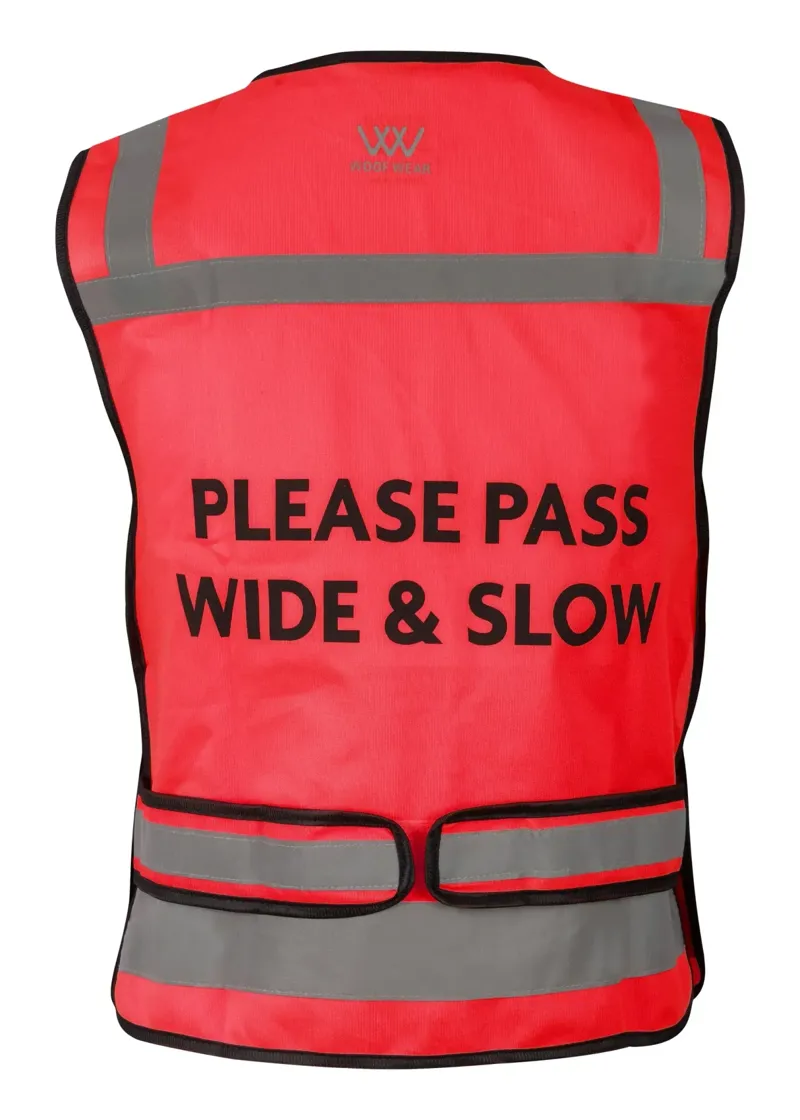 Woof Wear Hi Vis Riding Vest in Pink Not Certified-1