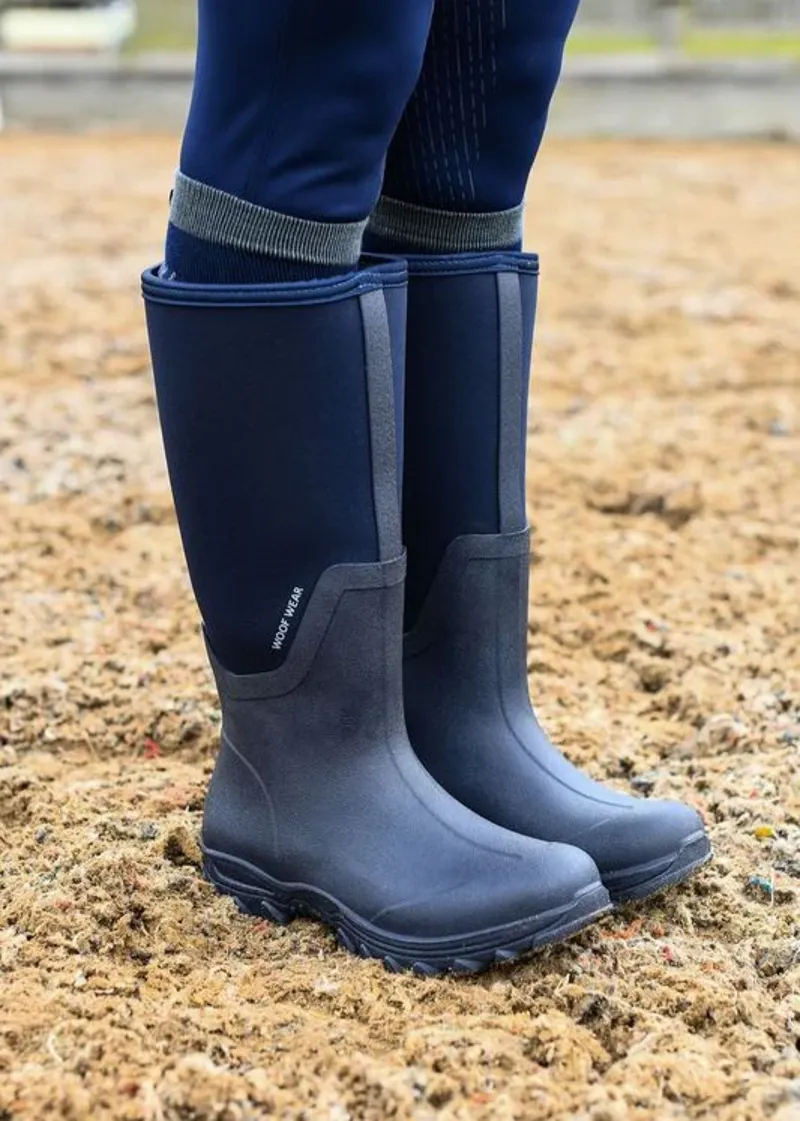 Woof Wear Long Work Boots in Navy-3