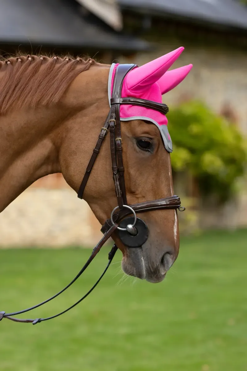 Woof Wear Noise Cancelling Fly Veil in Hi Viz Pink-3