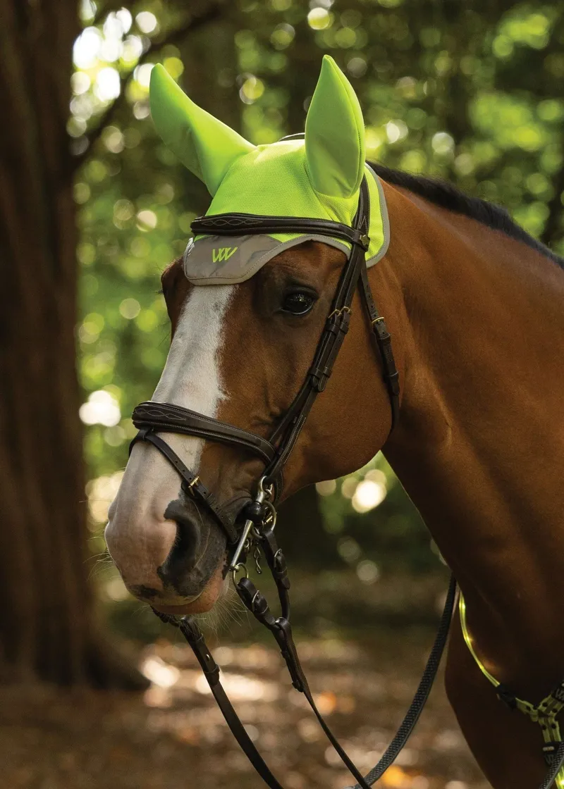 Woof Wear Noise Cancelling Fly Veil in Hi Viz Yellow-1