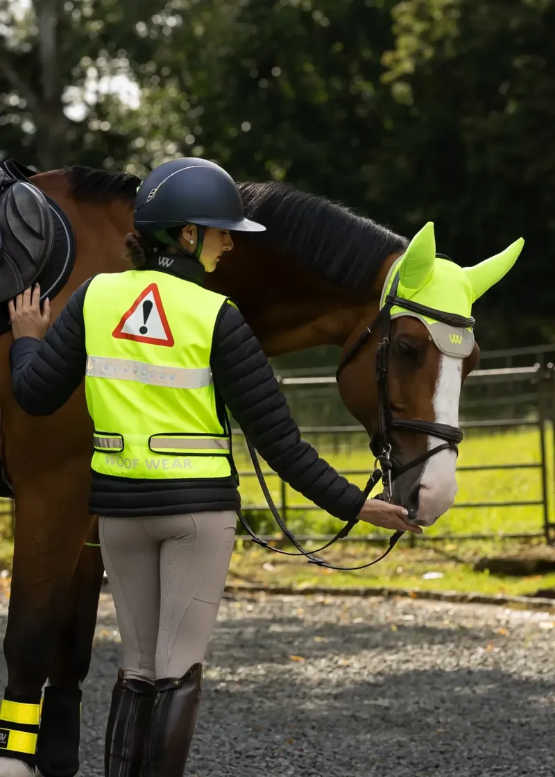 Woof Wear Noise Cancelling Fly Veil in Hi Viz Yellow-2