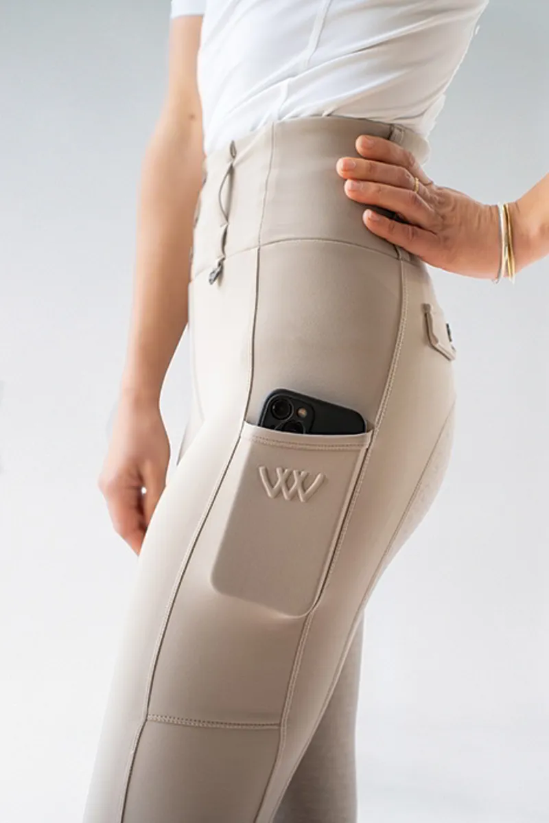 Woof Wear Vision Riding Tights Ladies in Stone-5