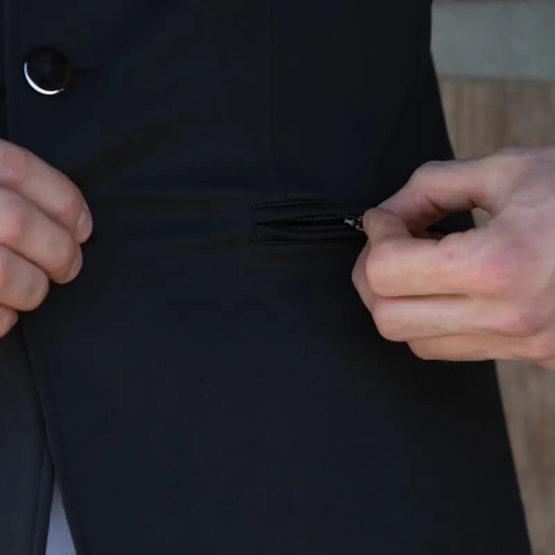 Equetech Wyatt Jersey Competition Jacket Mens in Black-2