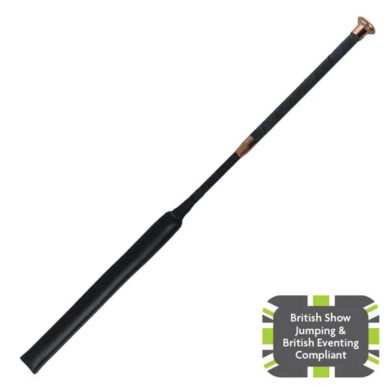 Woof Wear Pro Showjumping Bat in Black and Rose Gold