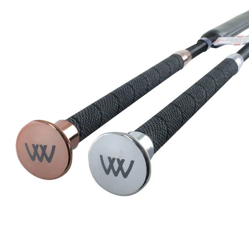 Woof Wear Pro Showjumping Bat in Black and Rose Gold-1