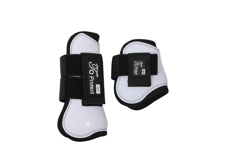 QHP Luxury Tendon and Fetlock Boot Set Full Size White