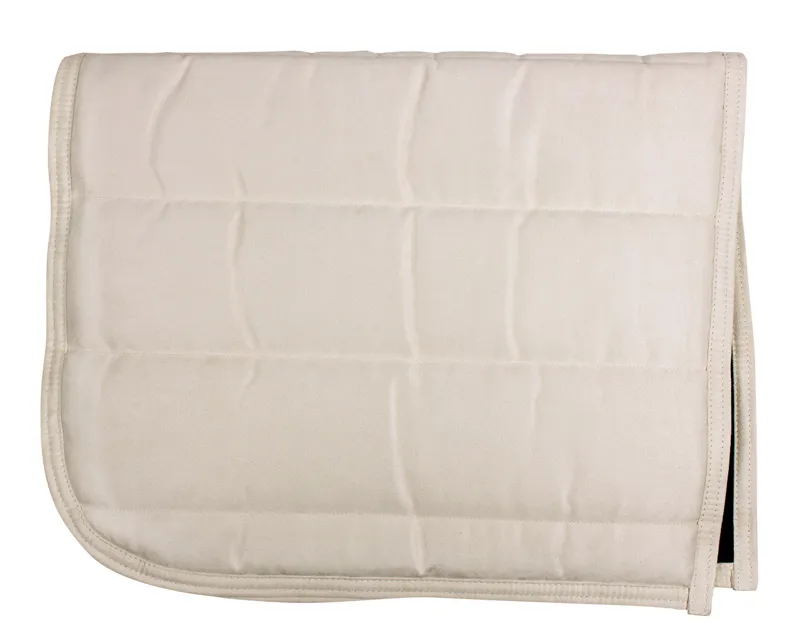 QHP Puff Pad Saddle Cloth Cream