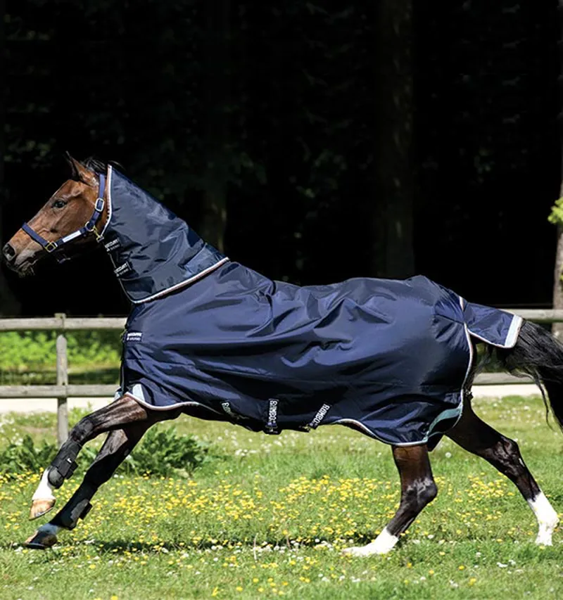 Rambo Duo Turnout Horse Rug in Navy-2