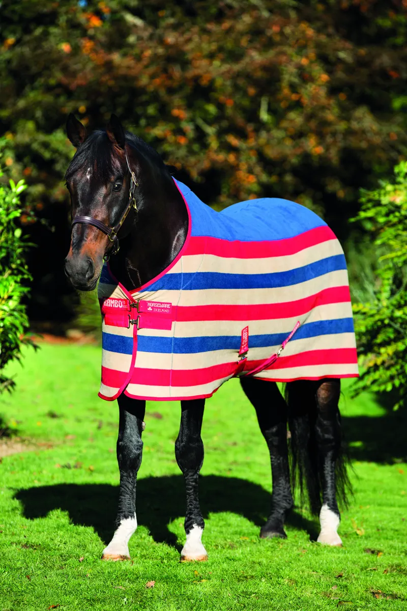 Horseware Rambo Deluxe Newmarket Fleece Cherry