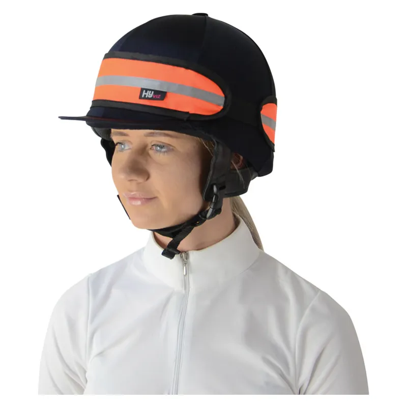 Hy Equestrian Reflective Hat Band in Orange