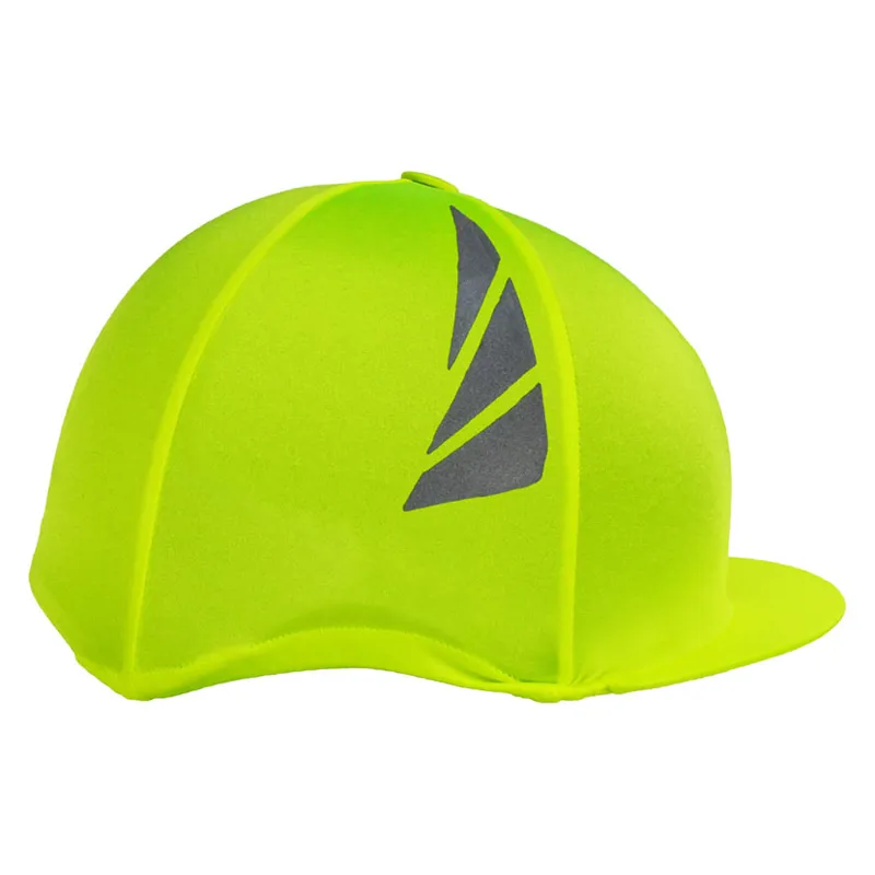 Hy Equestrian Reflective Hat Silk in Yellow
