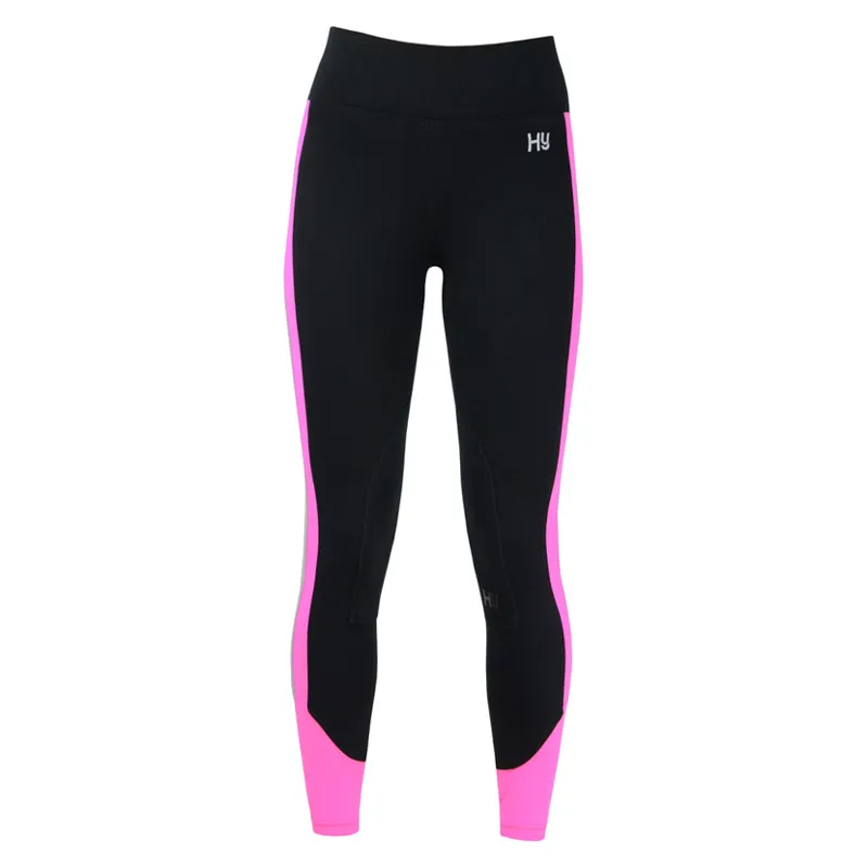 Hy Equestrian Reflective Ladies Breeches in Pink - WEB EXCLUSIVE-1