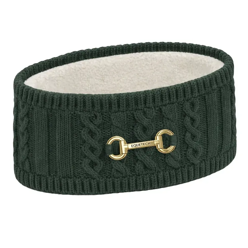 Equetech Reknit Cable Bit Knit Headband in Alpine