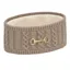 Equetech Reknit Cable Bit Knit Headband in Taupe