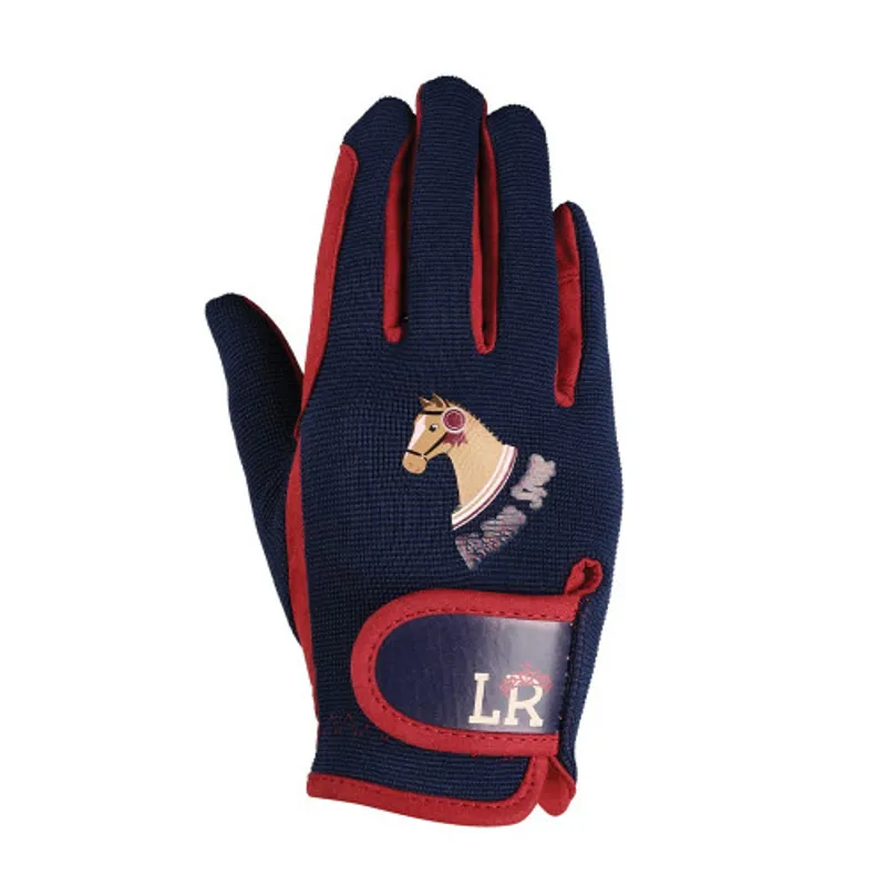Little Rider Riding Star Riding Gloves Kids in Navy - WEB EXCLUSIVE