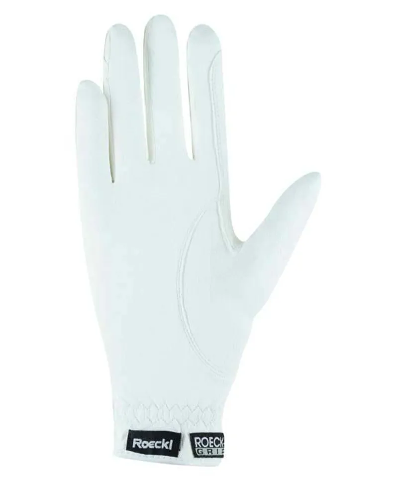 Roeckl Roeck-Grip Riding Gloves Kids in White-1