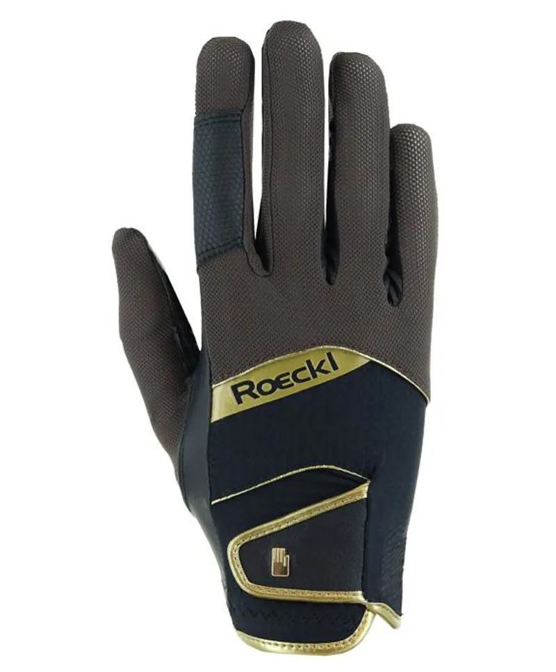 Roeckl Millero Riding Gloves Unisex in Brown and Black