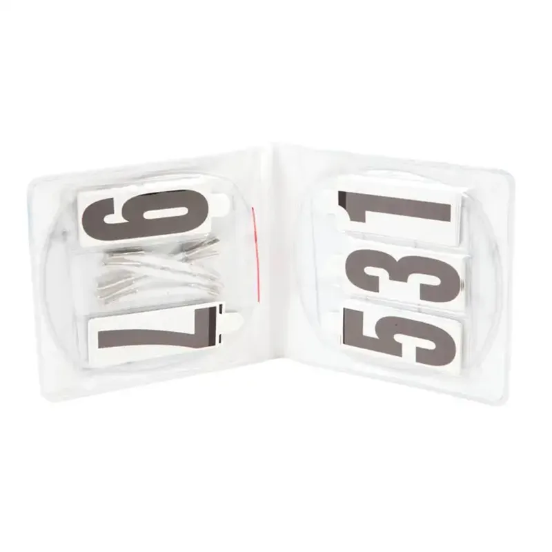 Roma Deluxe Oval Number Holder in White