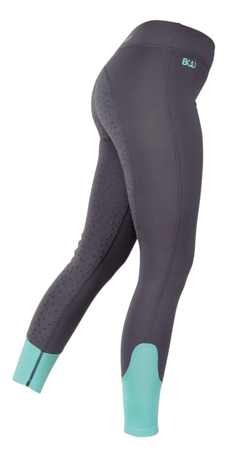 Bridleway Rumi Winter Riding Tights Womens in Grey