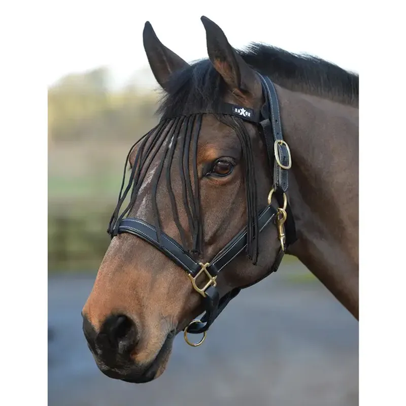 Saxon Fly Fringe in Black