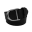 Stirrup Leather Belt 35mm in Black/Silver - WEB EXCLUSIVE
