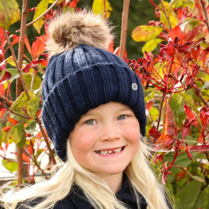 Little Rider Sheila Bobble Hat in Navy-1