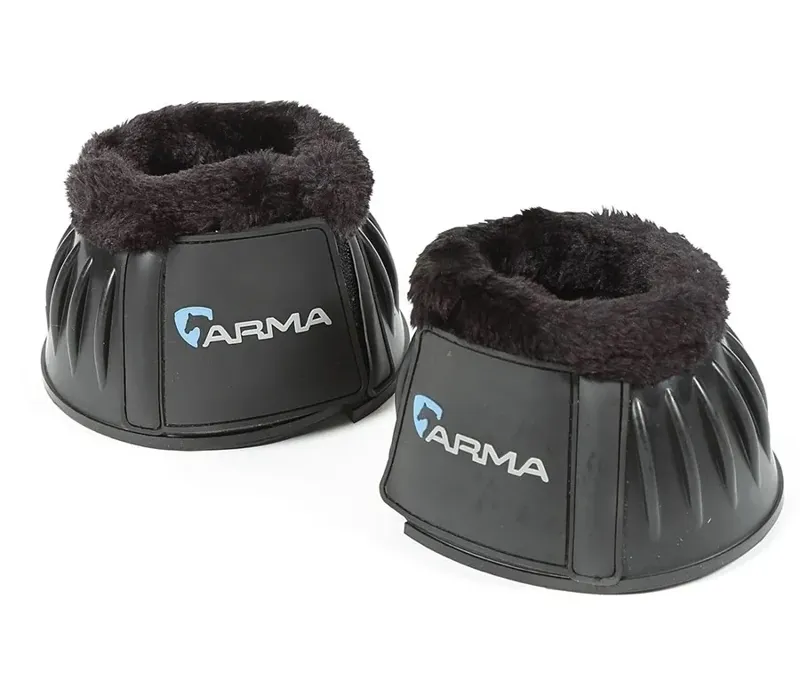 ARMA Fleece Over Reach Boots in Black
