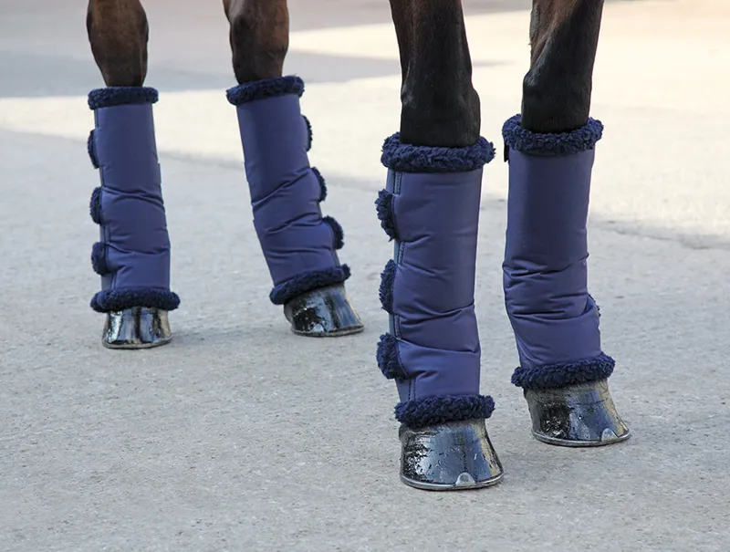 ARMA Fleece Lined Travel Boots in Navy