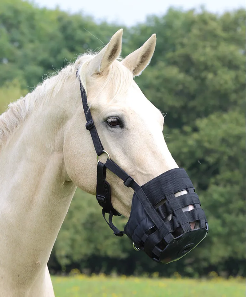 Shires Grazing Muzzle in Black