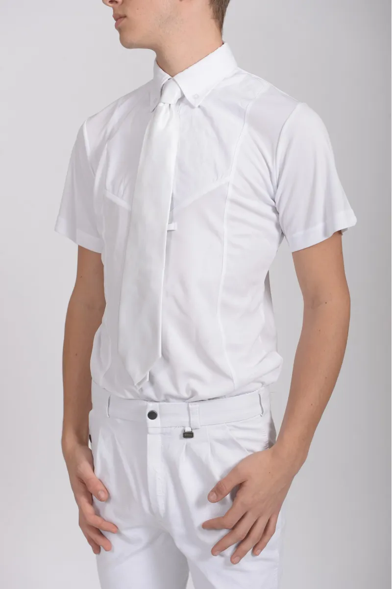 Shires Short Sleeve Show Shirt Mens in White