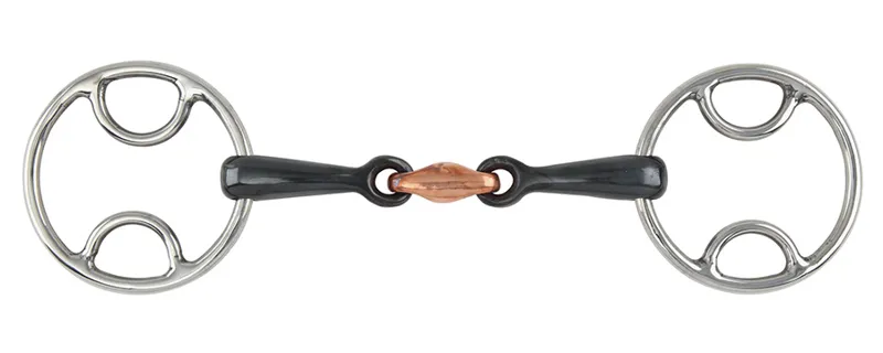 Available In 4.5 To 6 Sweet Iron Loose Ring Snaffle With Copper Roller Link 