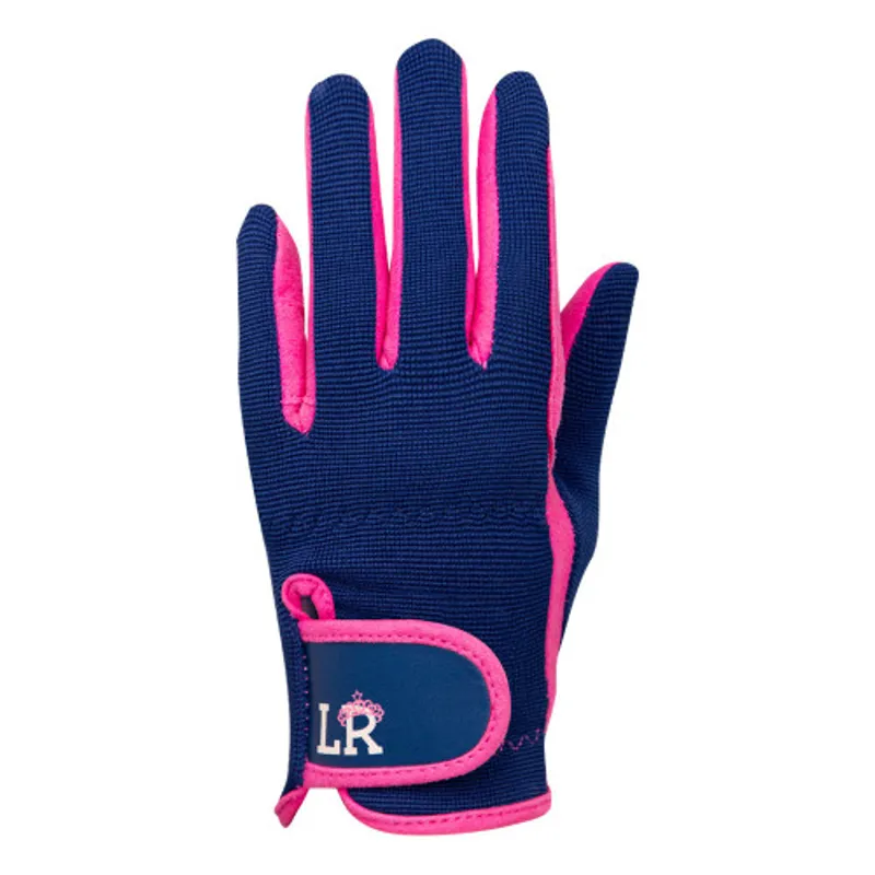 Little Rider Stacy Riding Gloves Kids in Navy/Pink - WEB EXCLUSIVE