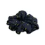 Equetech Hair Scrunchie in Navy and Gold Polka Dot