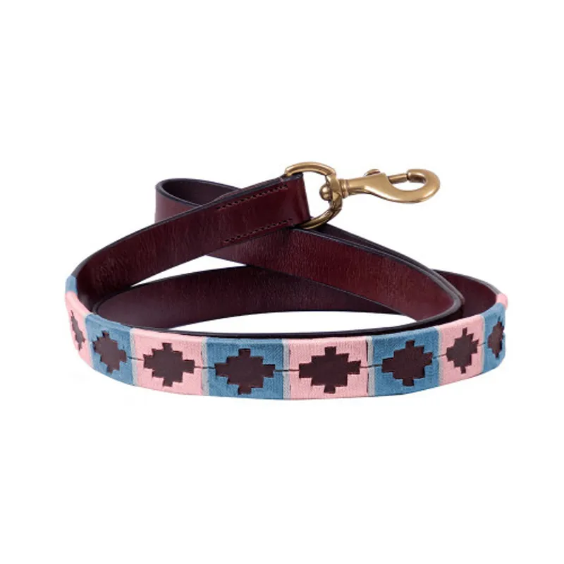 Benji and Flo Sublime Polo Dog Lead in Grape/Riviera - WEB EXCLUSIVE