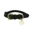 Benji and Flo Superior Rolled Leather Dog Collar in Black - WEB EXCLUSIVE