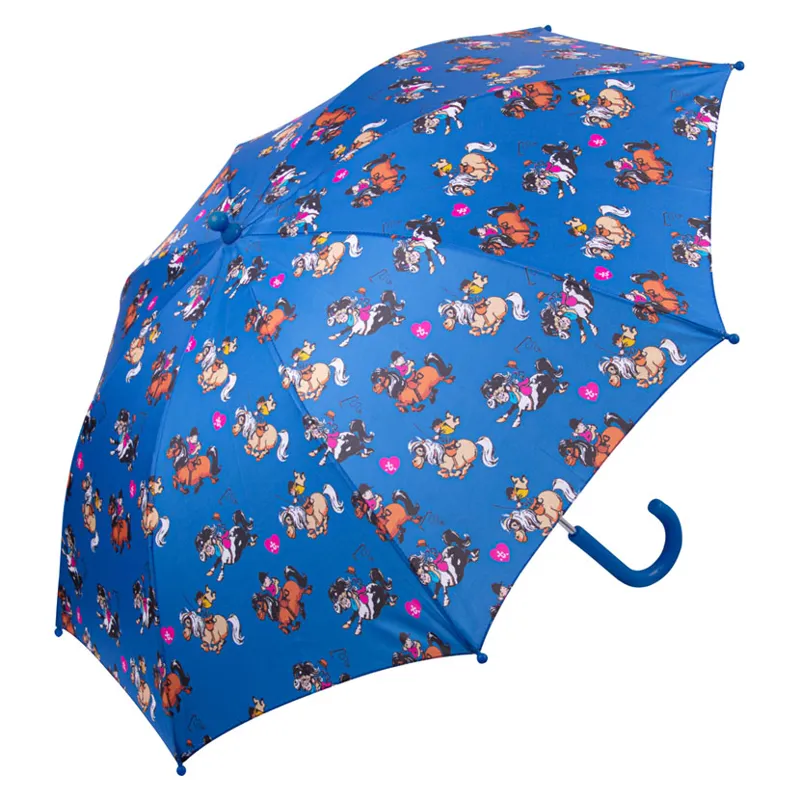 Hy Equestrian Thelwell Race Umbrella in Blue - WEB EXCLUSIVE
