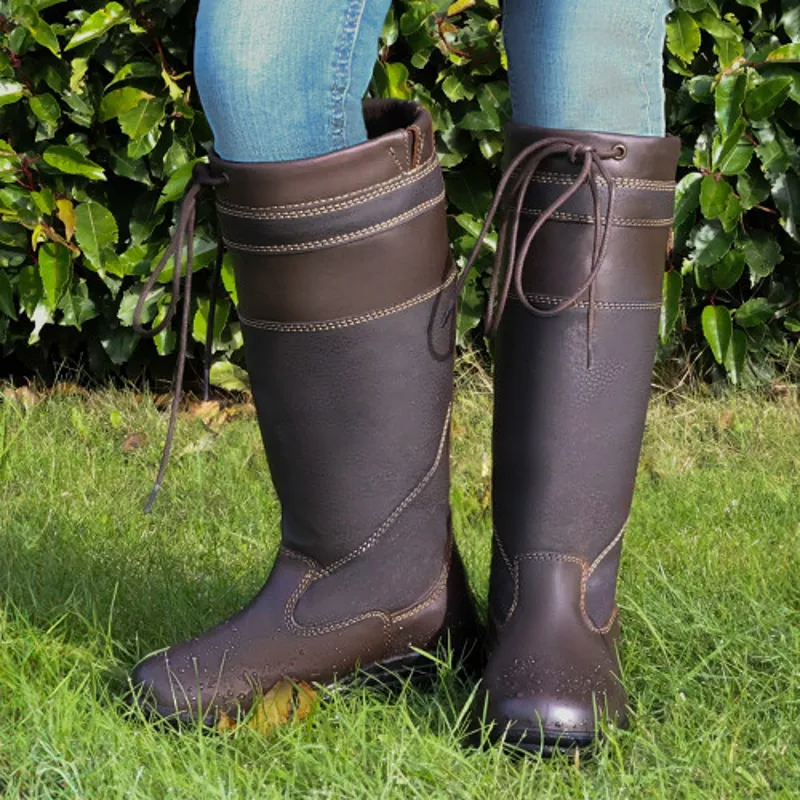 Hy Equestrian Junior Tideswell Country Boot in Brown-3