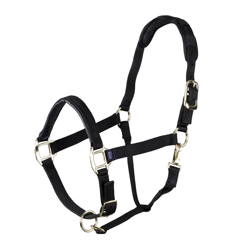 Shires Topaz Nylon Headcollar in Black