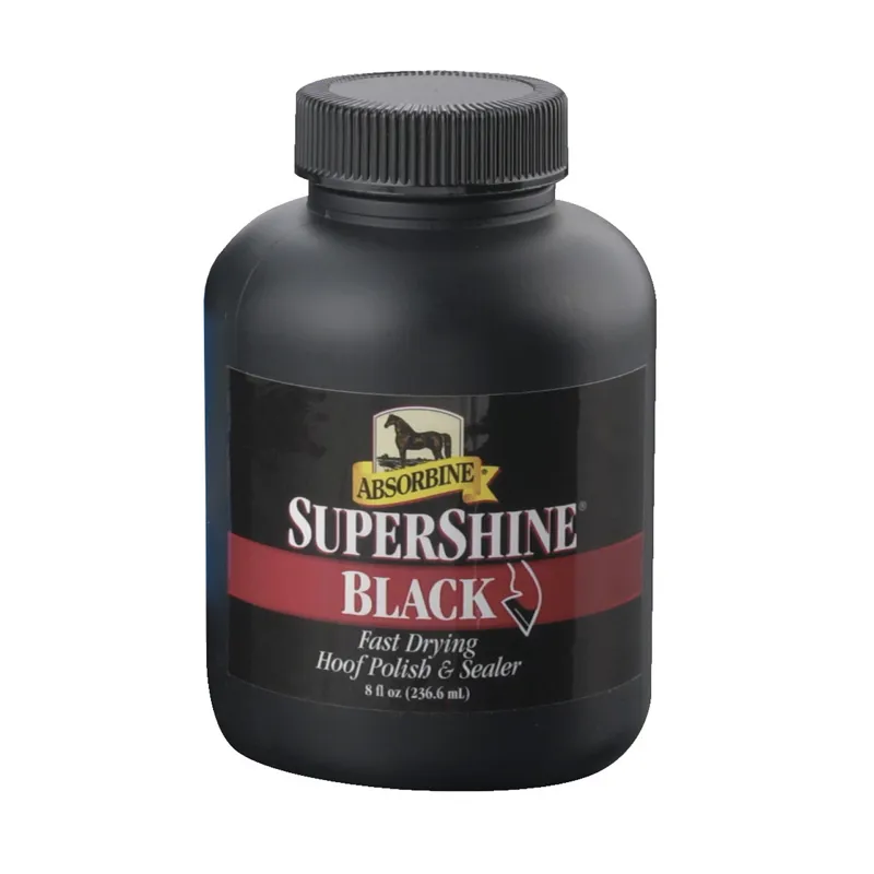 Absorbine SuperShine Hoof Polish in Black 237ml