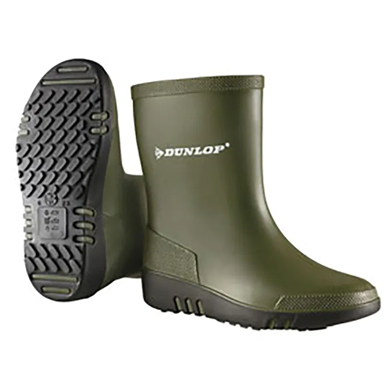 Dunlop Wellington Boots Childs in Green