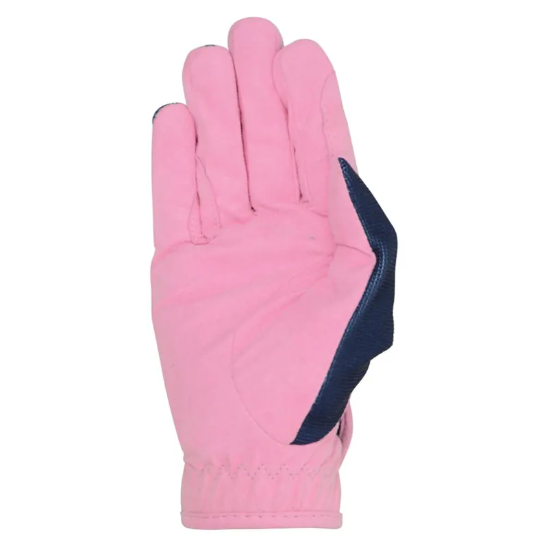 Little Rider Unicorn Riding Gloves Kids in Pink/Navy-1