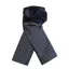 Equetech Jacquard Pin Spot Untied Stock in Navy/White