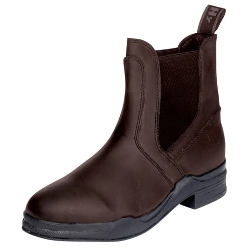 Hy Equestrian Wax Leather Jodhpur Boot in Brown