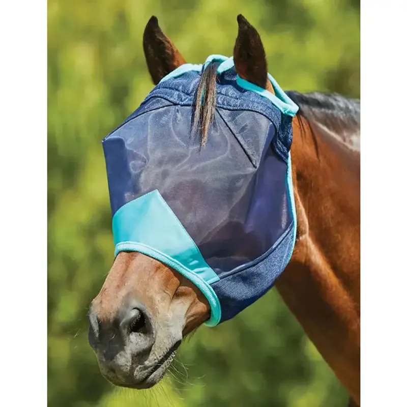 Weatherbeeta ComFiTec Deluxe Fine Mesh Fly Mask in Navy