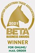 BETA 2021 award winner for online/mail order